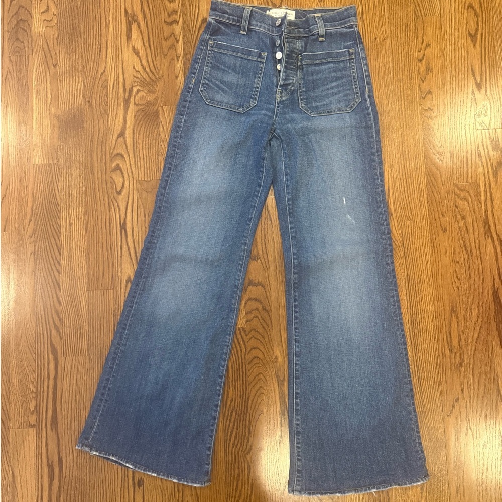 Nili Lotan Florence style Women's Wide-Leg Jeans denim